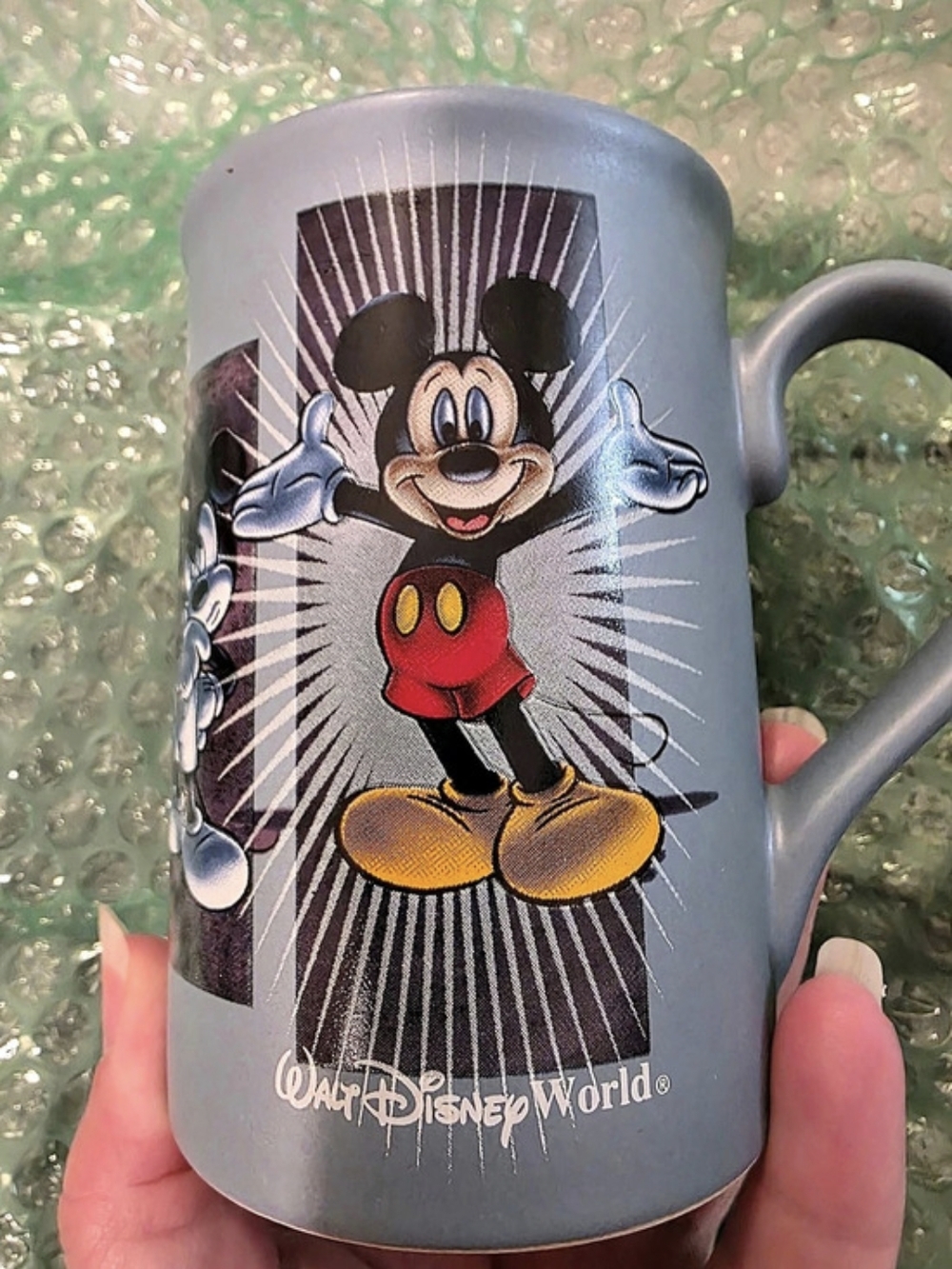 Disney Mickey Mouse mug Blue Gray Mug